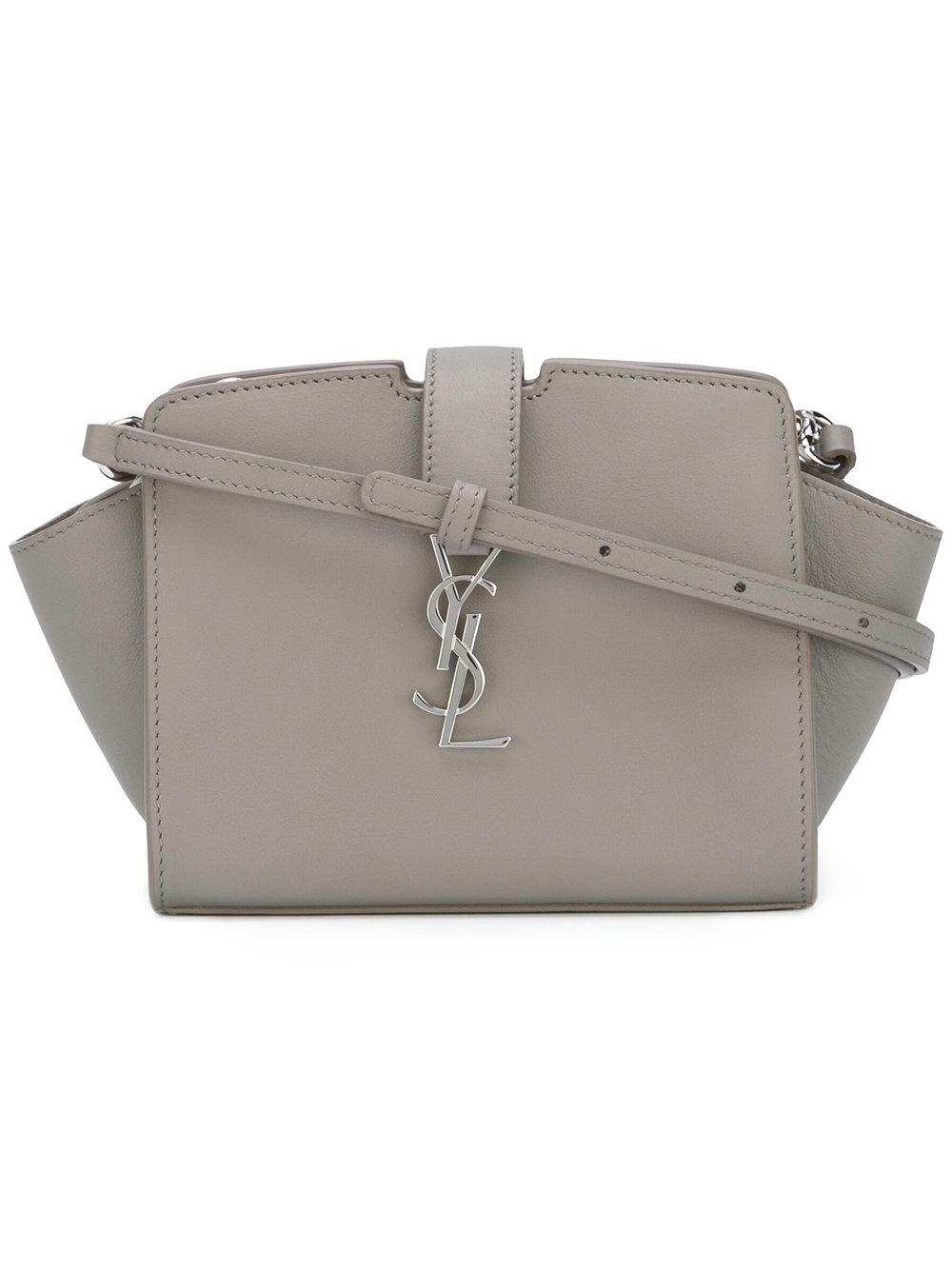 ysl grey clutch