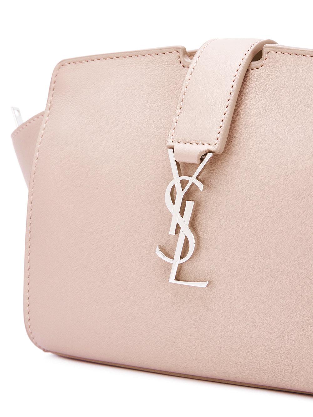 Lyst - Saint Laurent Toy Ysl Cabas Crossbody Bag in Pink
