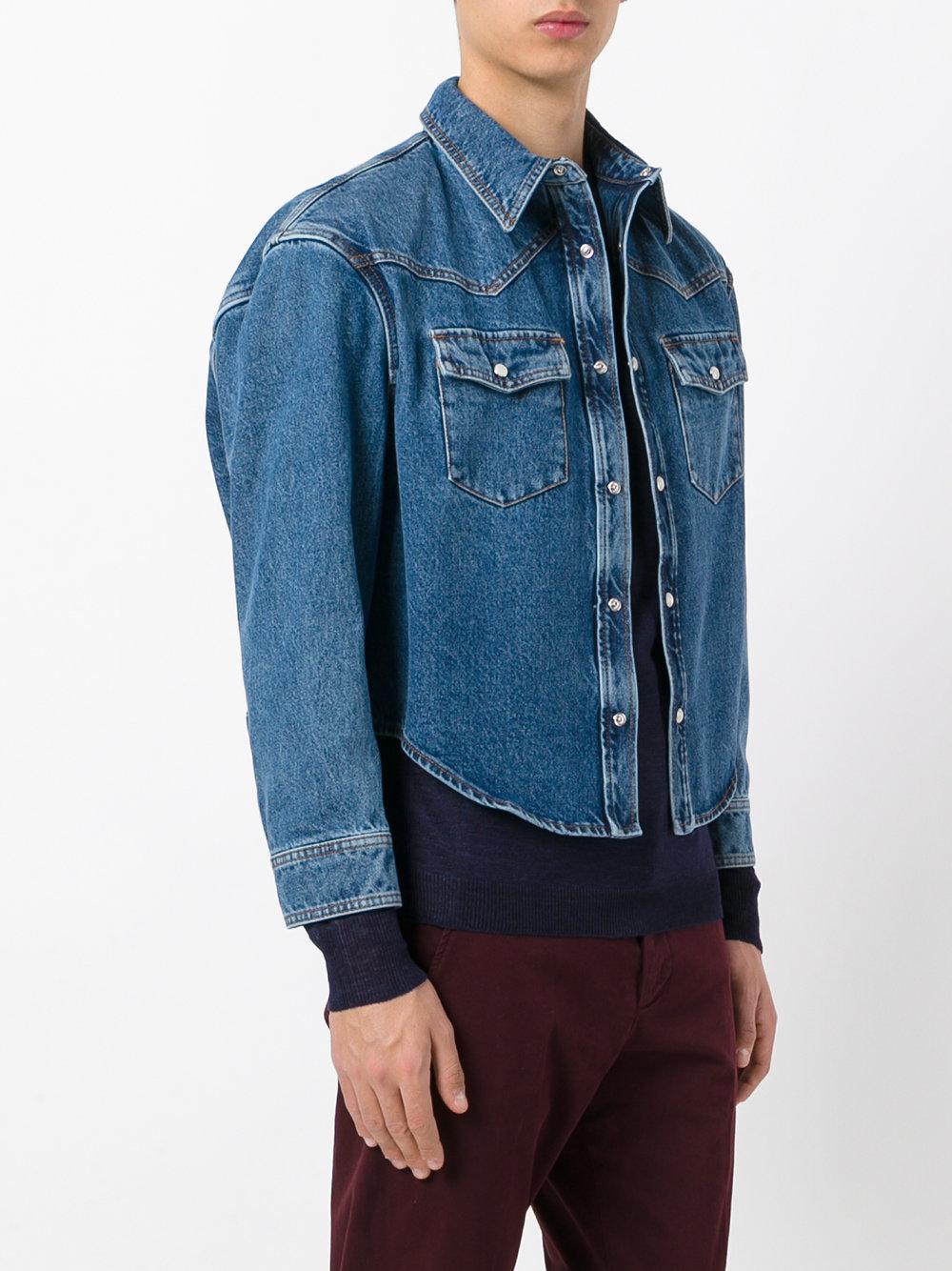 balenciaga boxy denim jacket