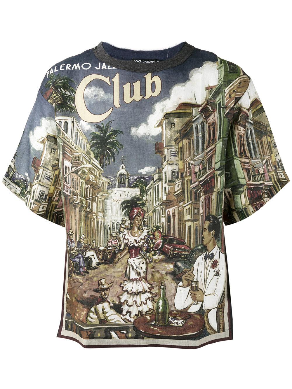 Dolce & Gabbana Palermo Jazz Club T-shirt for Men | Lyst