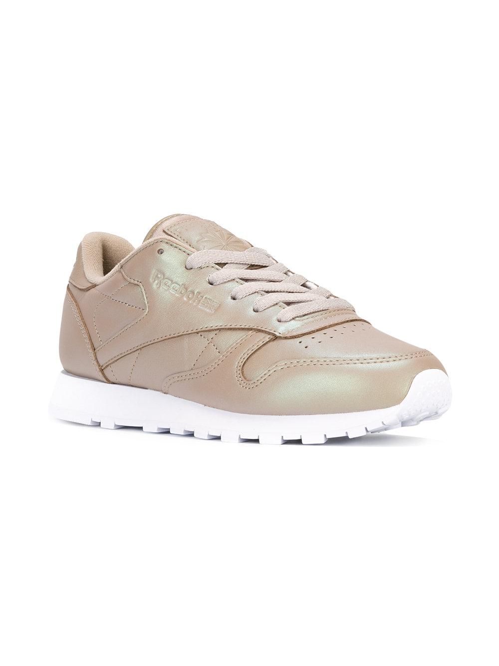 Reebok Leather Classic Hologram Sneakers in Natural | Lyst