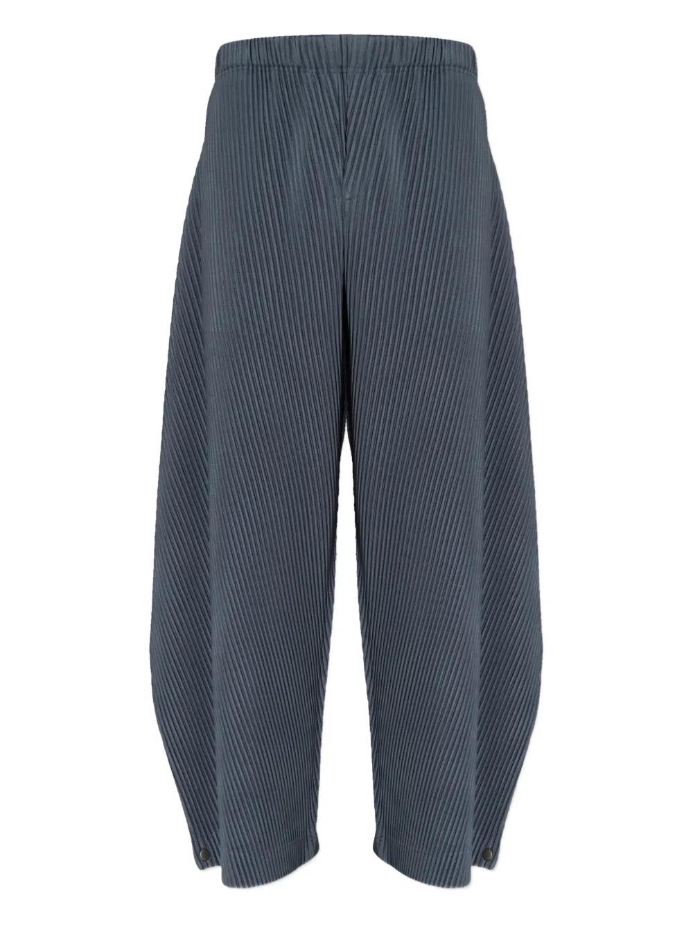 Homme Plissé Issey Miyake Angular Stone Trousers in Blue for Men