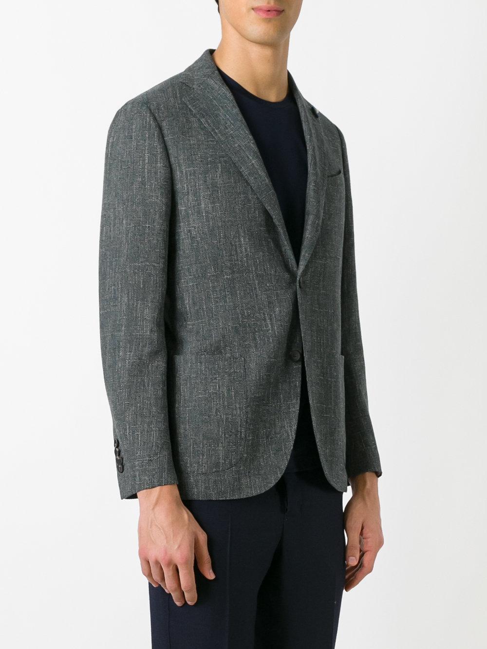 Lyst - Lardini Tweed Blazer in Gray for Men