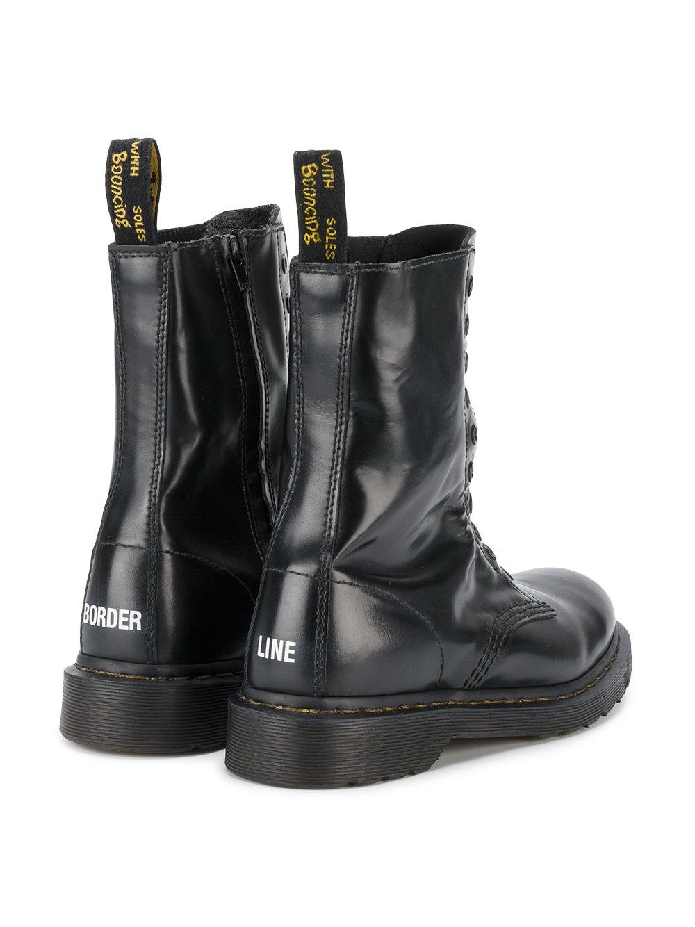 Vetements Dr. Martens Borderline Boots Women Leather/rubber 39 in
