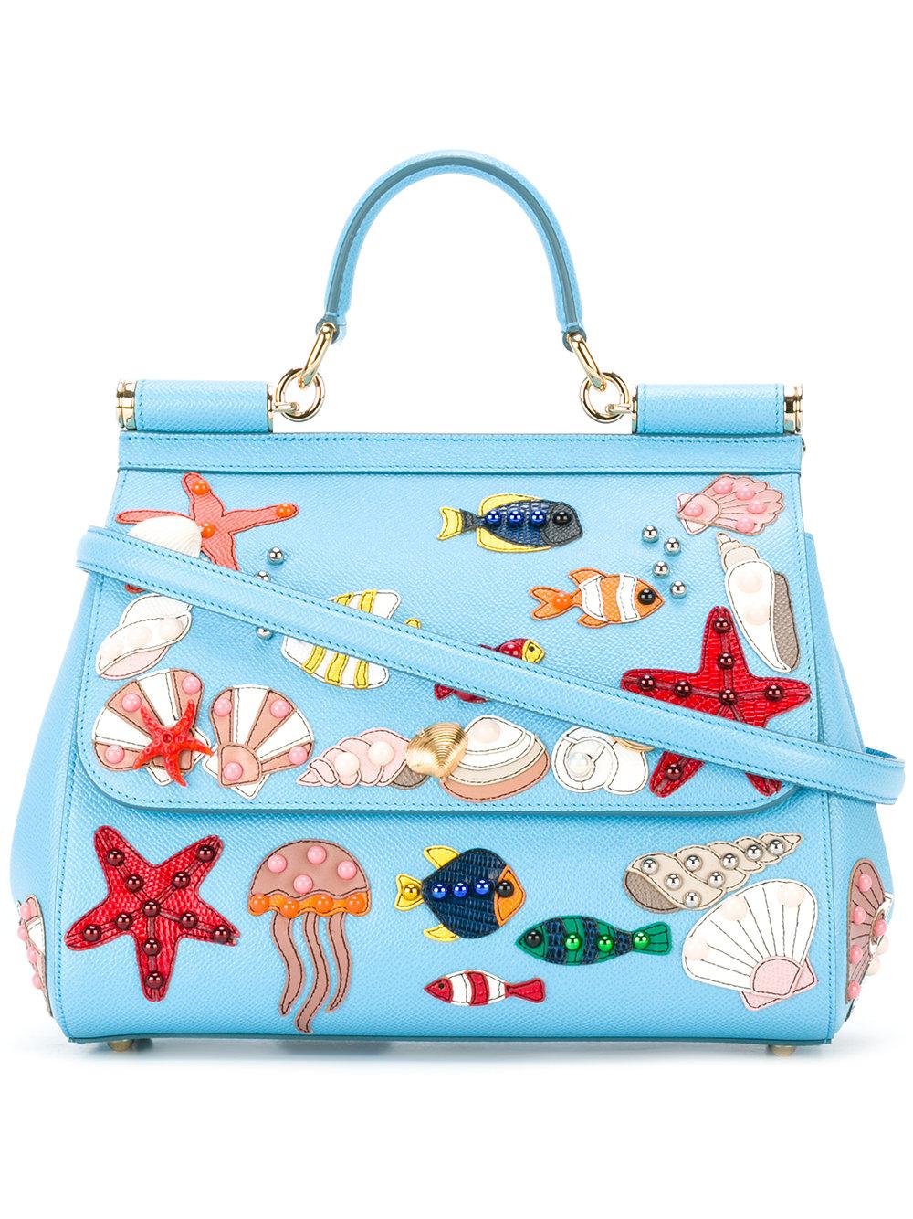 Sicily handbag Dolce & Gabbana Blue in Plastic - 36140102