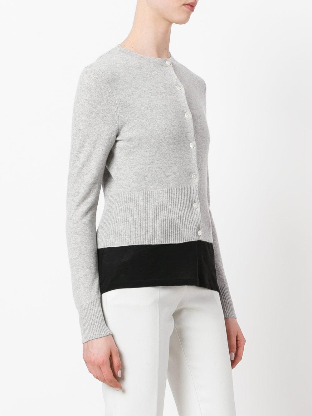 grey cardigan cropped