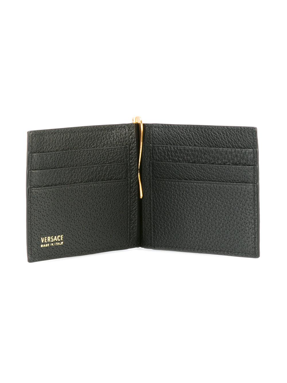 Versace - Medusa Money Clip Wallet - Men - Leather - One Size in Black for  Men | Lyst