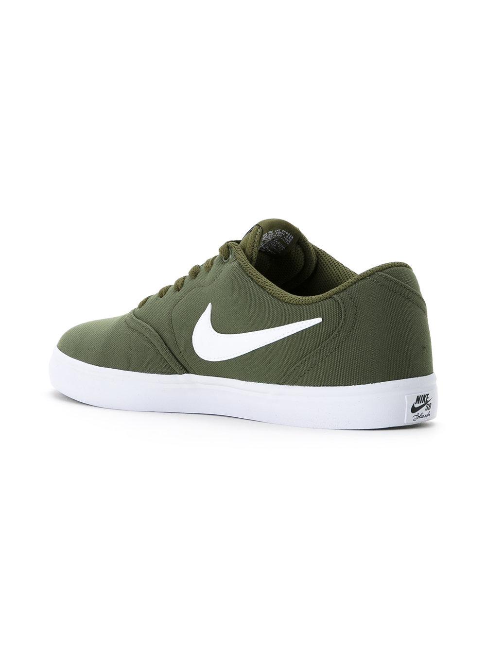 Nike Sb Check Solarsoft Canvas Men's Skateboarding Shoe in Legion Green/White  (Green) for Men - Lyst
