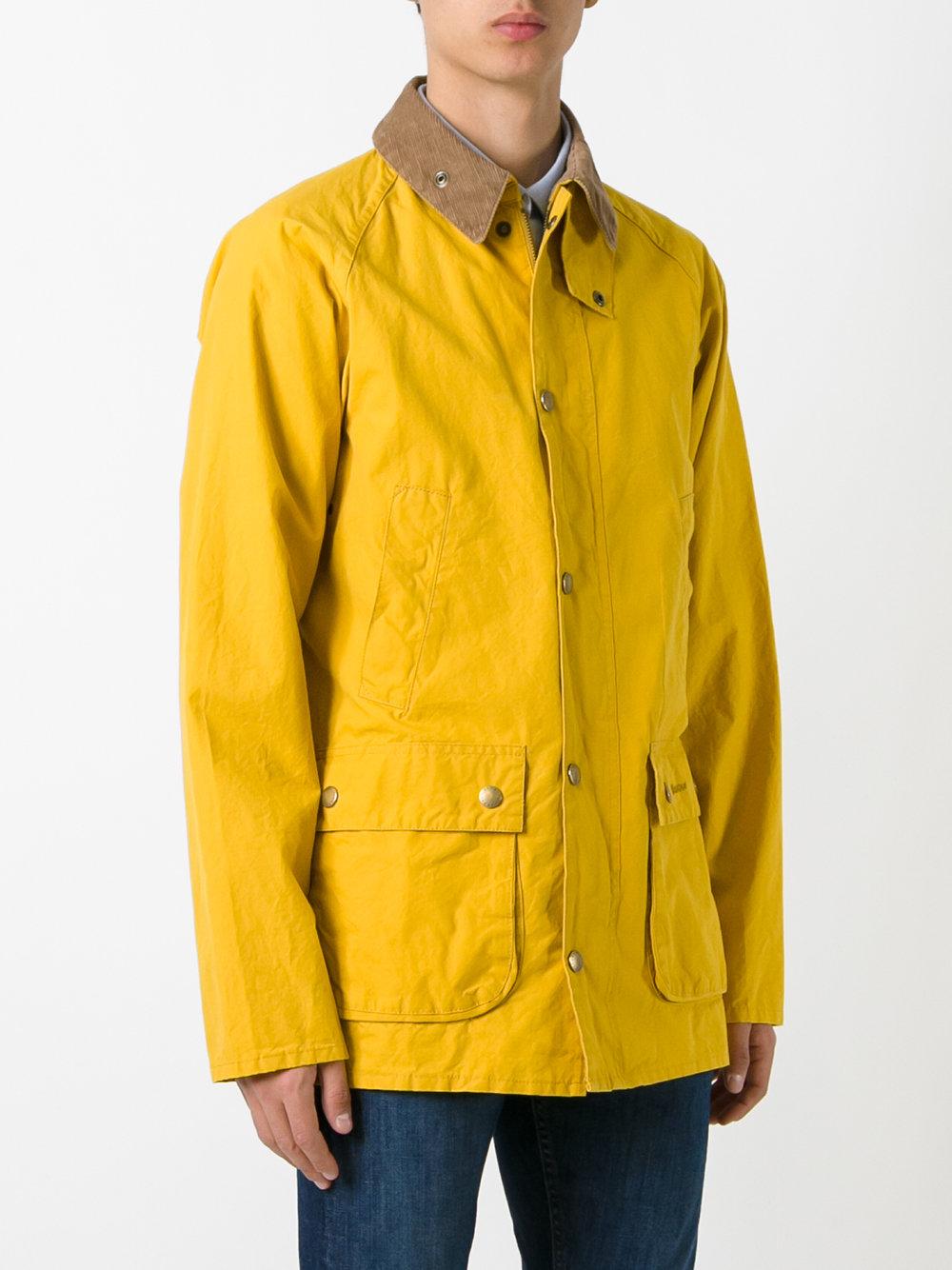 Barbour Cotton Washed Bedale Lightweight Jacket in Yellow/Orange (Yellow)  for Men - Lyst