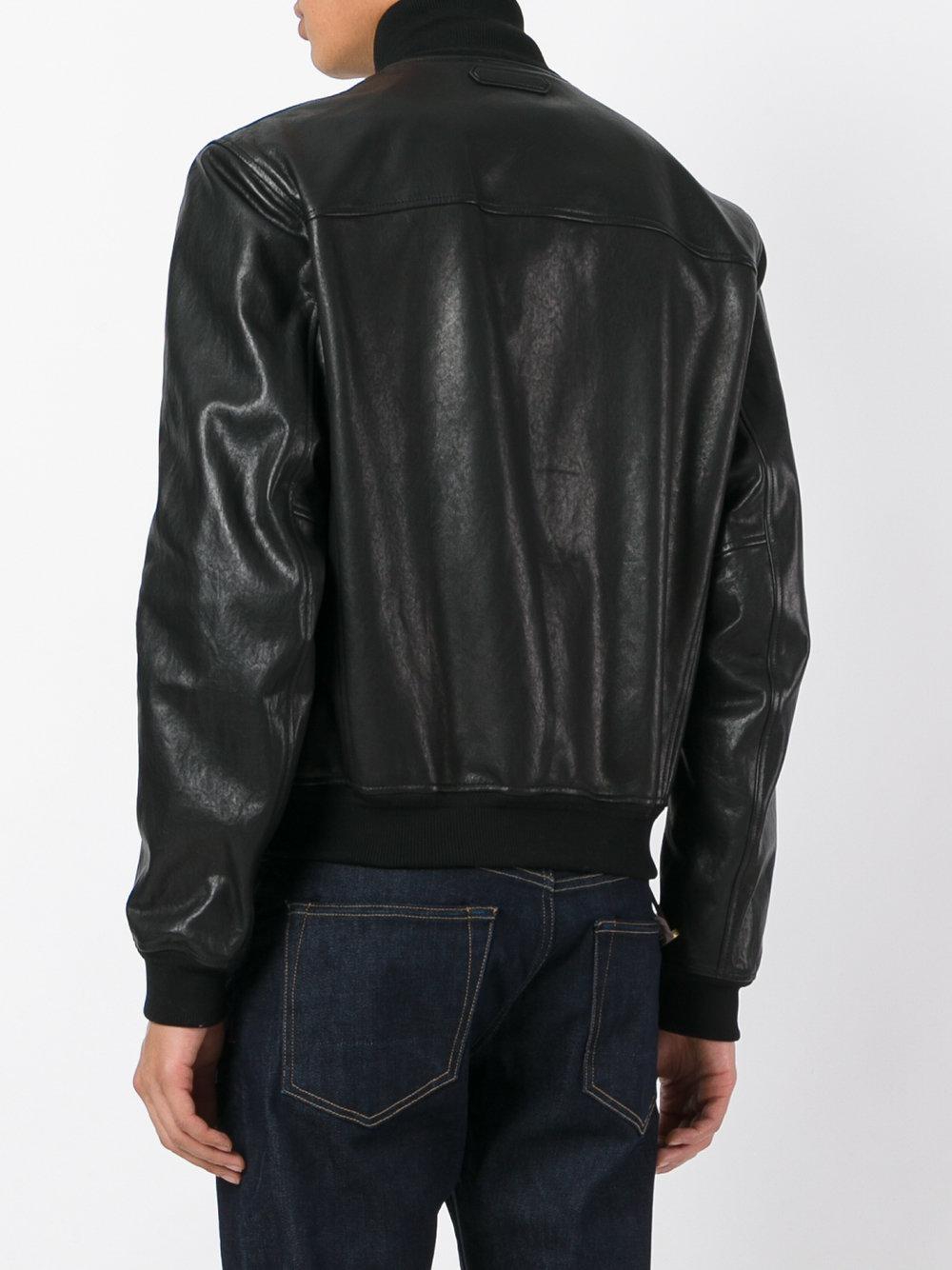 Lyst - Tom Ford Leather Bomber Jacket in Black for Men