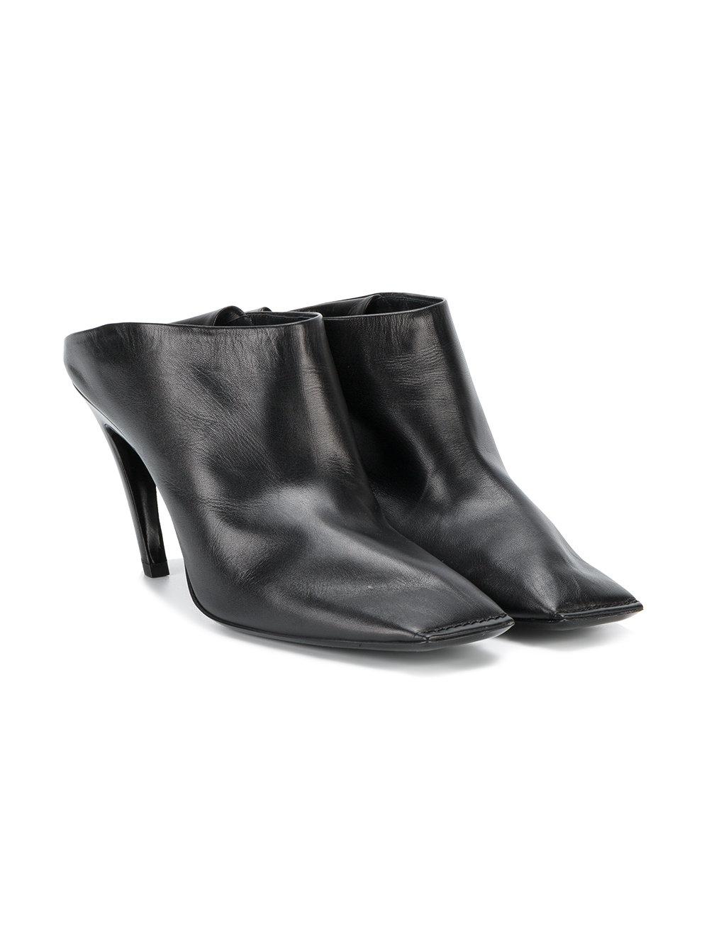 Balenciaga - Square Toe Mules - Women - Leather - 39 in Black | Lyst