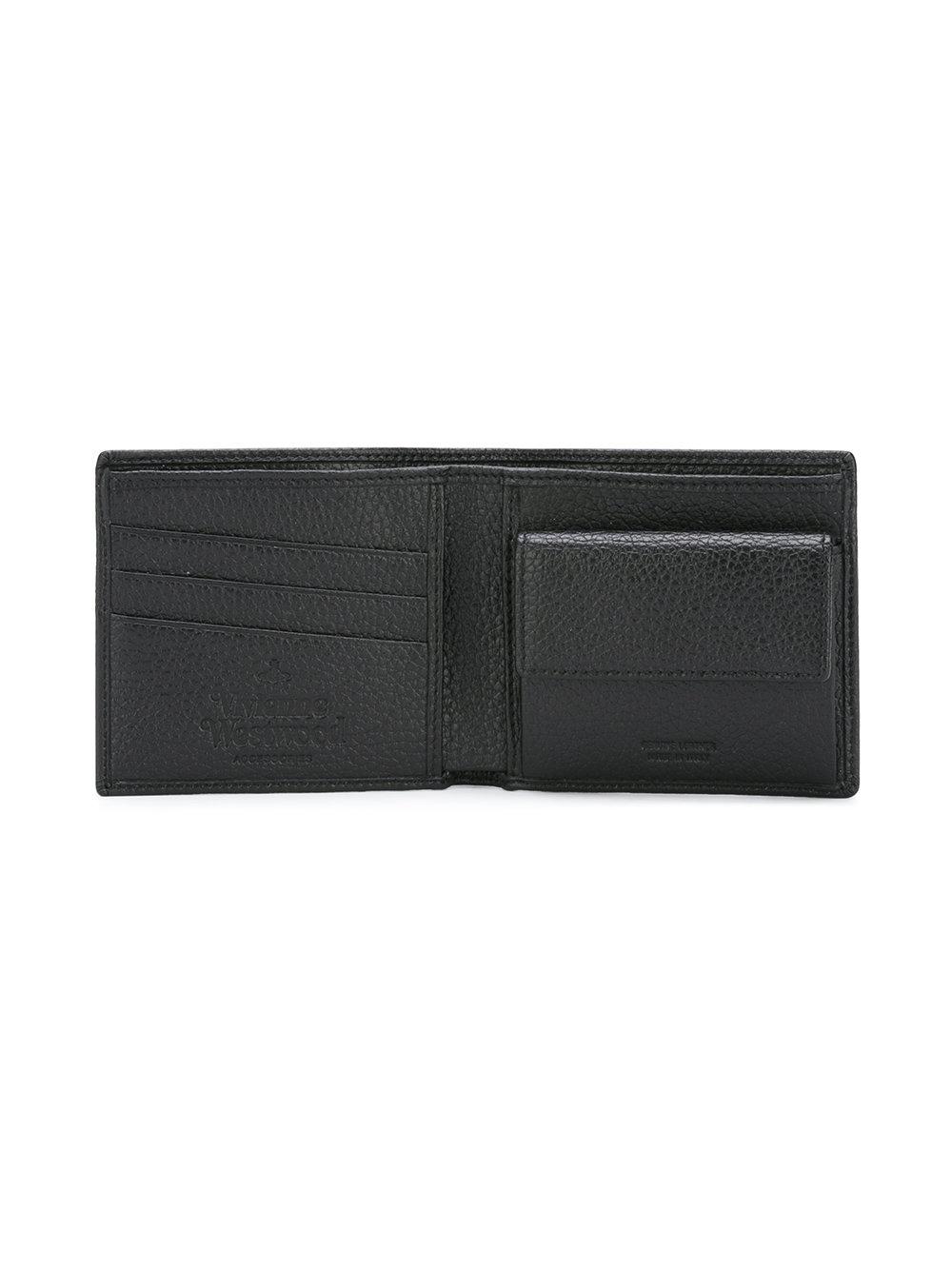 Vivienne Westwood Leather &#39;milano&#39; Wallet With Coin Holder in Black for Men - Lyst