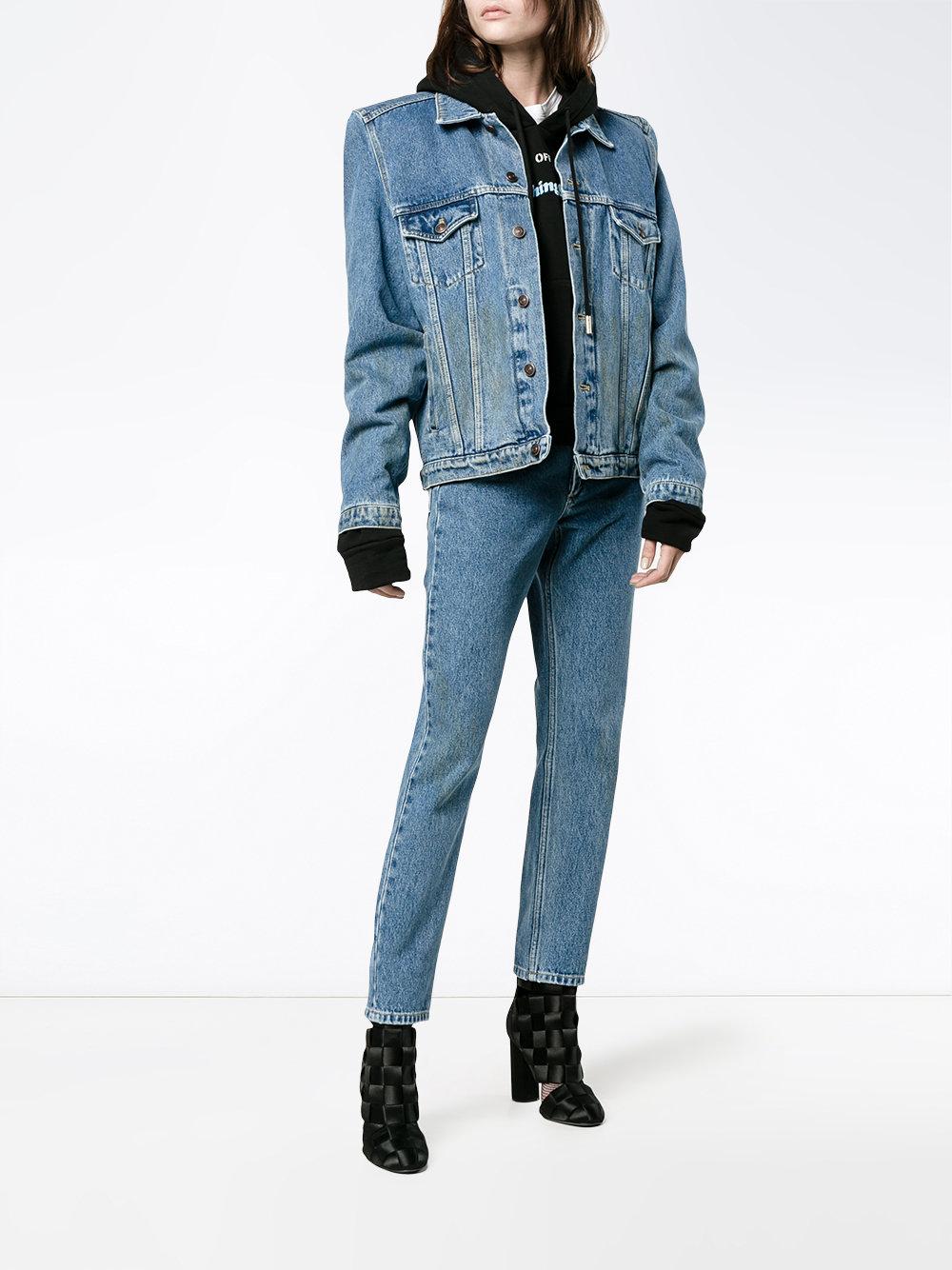 Balenciaga - Boxy Denim Jacket - Women - Cotton/cupro - 34 in Blue - Lyst