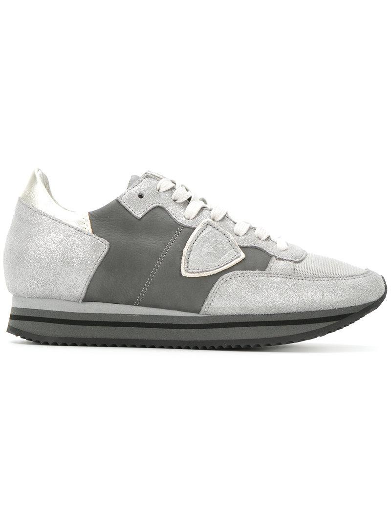 Lyst - Philippe Model Trainers With Shimmer Detail in Gray