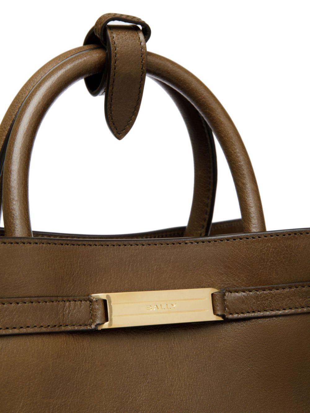 Bally Deco Leather Tote Bag in Brown | Lyst