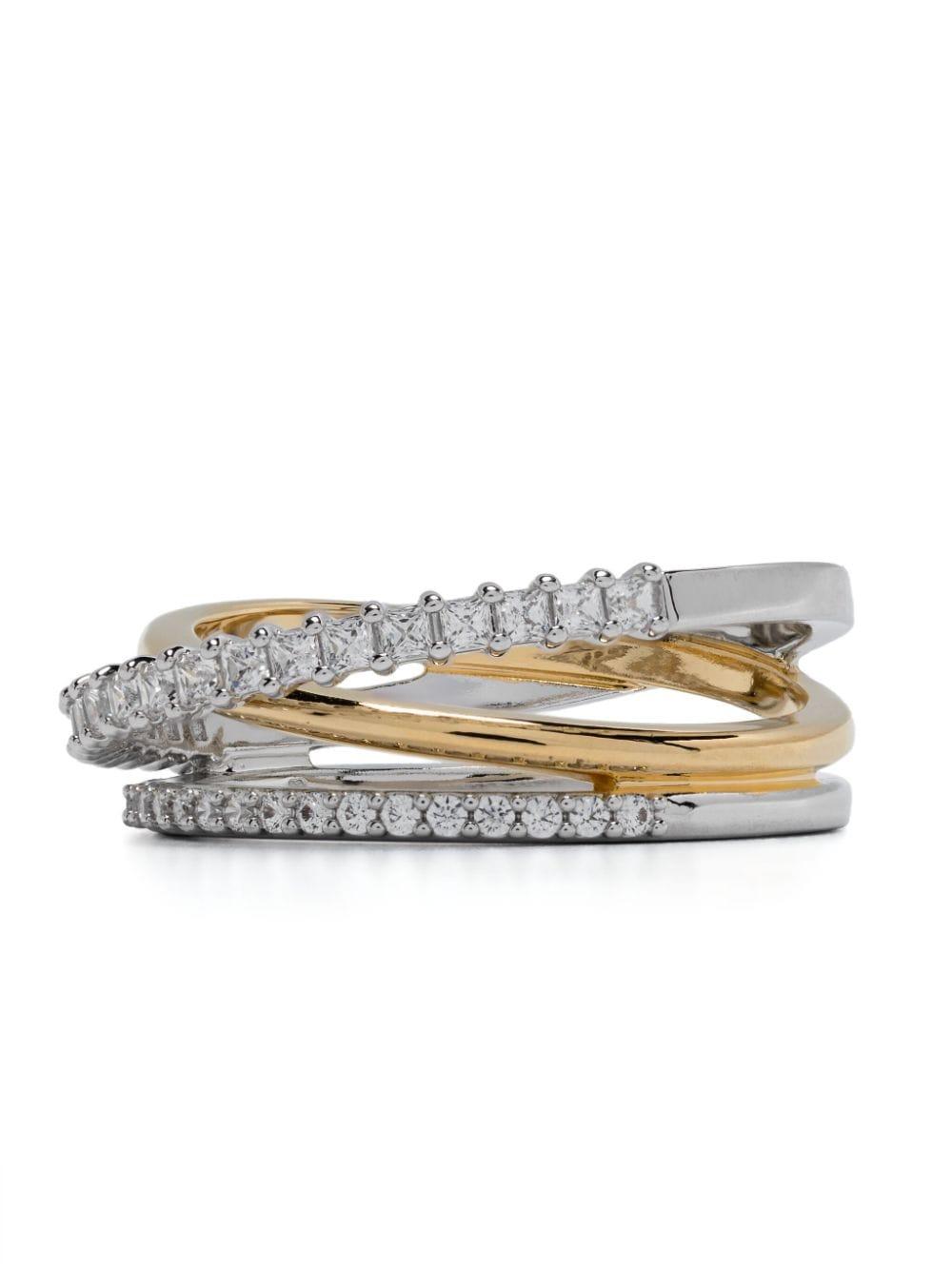 Swarovski Hyperbola Ring in White | Lyst Swarovski Hyperbola Ring in White | Lyst
