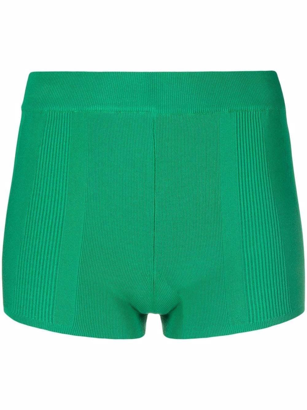 jacquemus fitted ribbed shorts