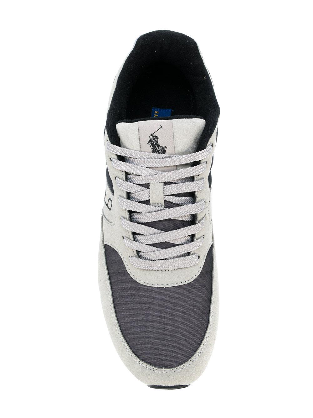 Polo Ralph Lauren Suede Laxman Tech Sneakers in Grey (Gray) for Men - Lyst