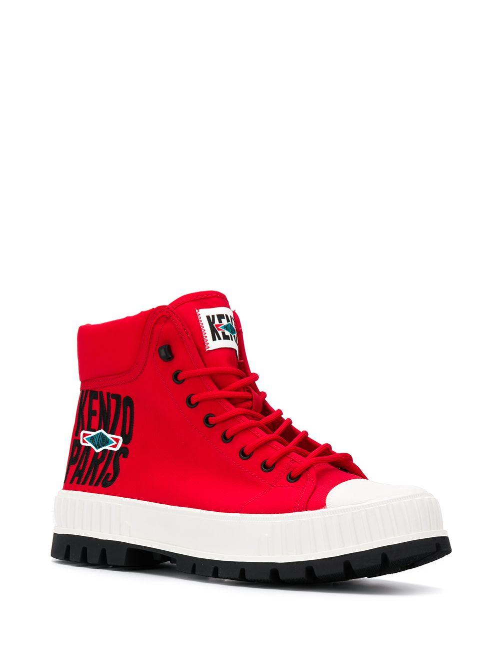 KENZO Synthetic X Palladium Pallashock Lace-up Boots in Red for Men | Lyst