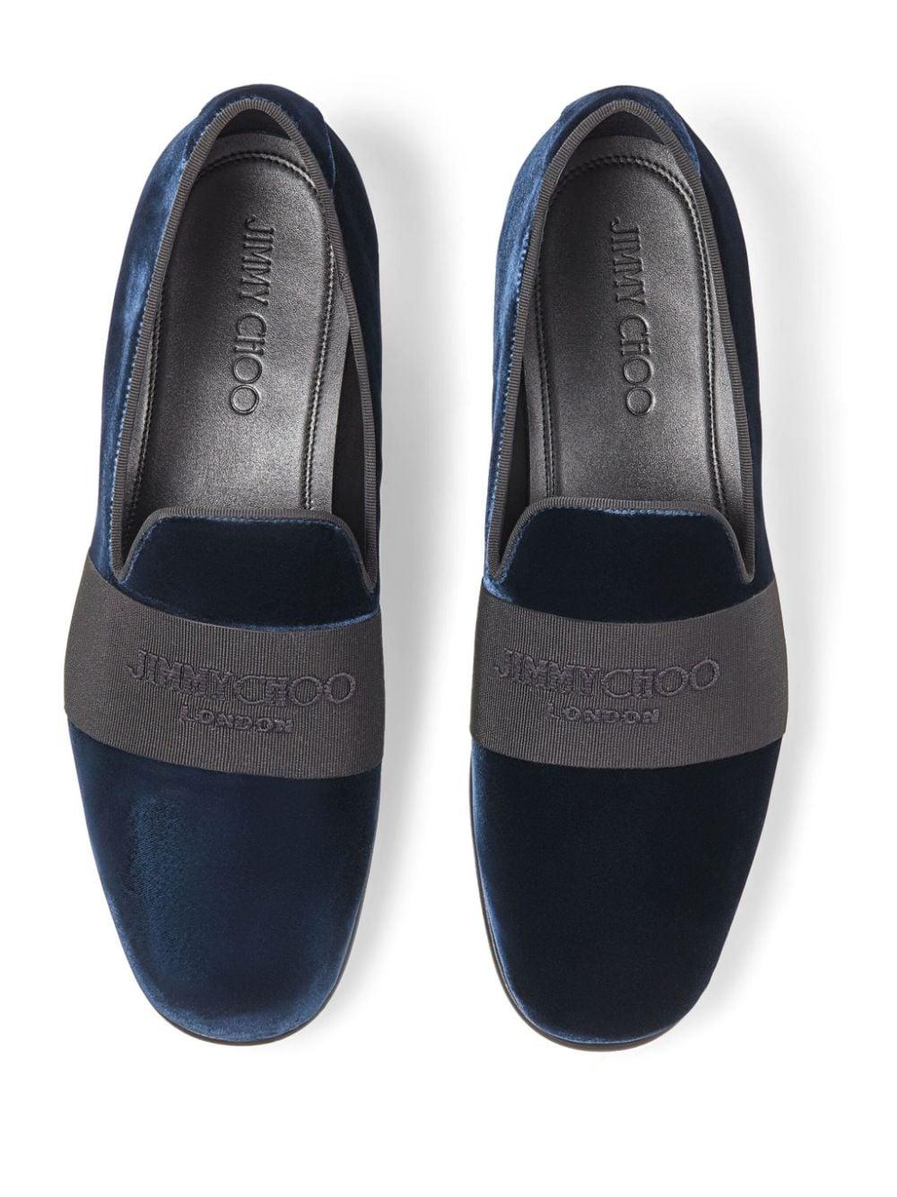 Jimmy choo velvet loafers clearance