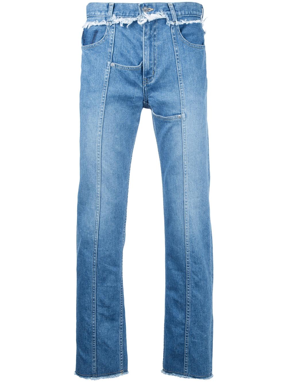 Christian Dada Front Seam Jeans in Blue for Men | Lyst