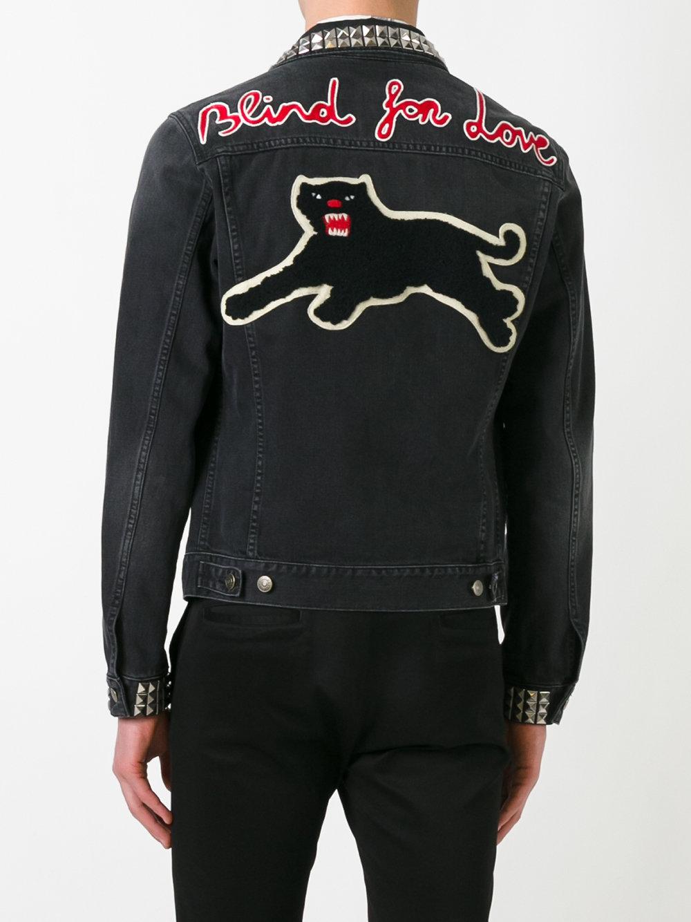 gucci studded denim jacket