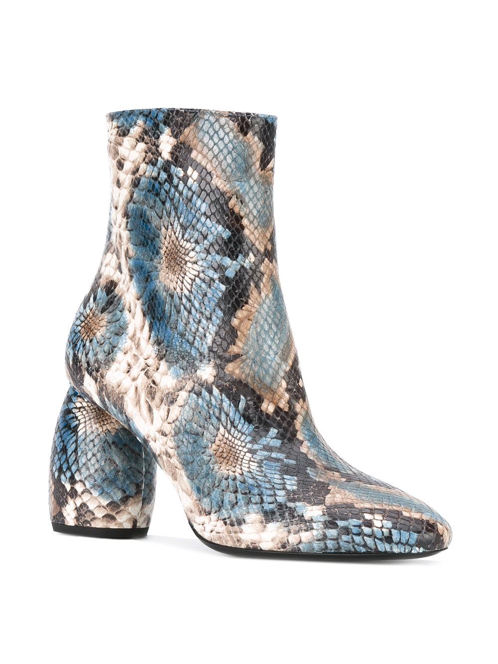 Lyst Dries Van Noten Snake Print Boots Women