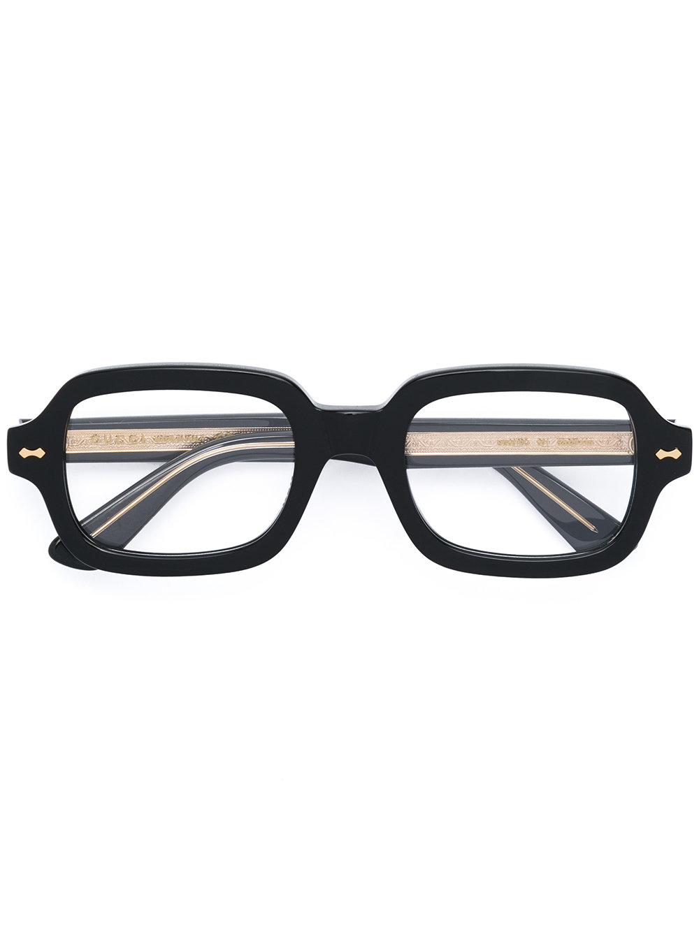 Gucci Thick Rimmed Glasses in Black | Lyst