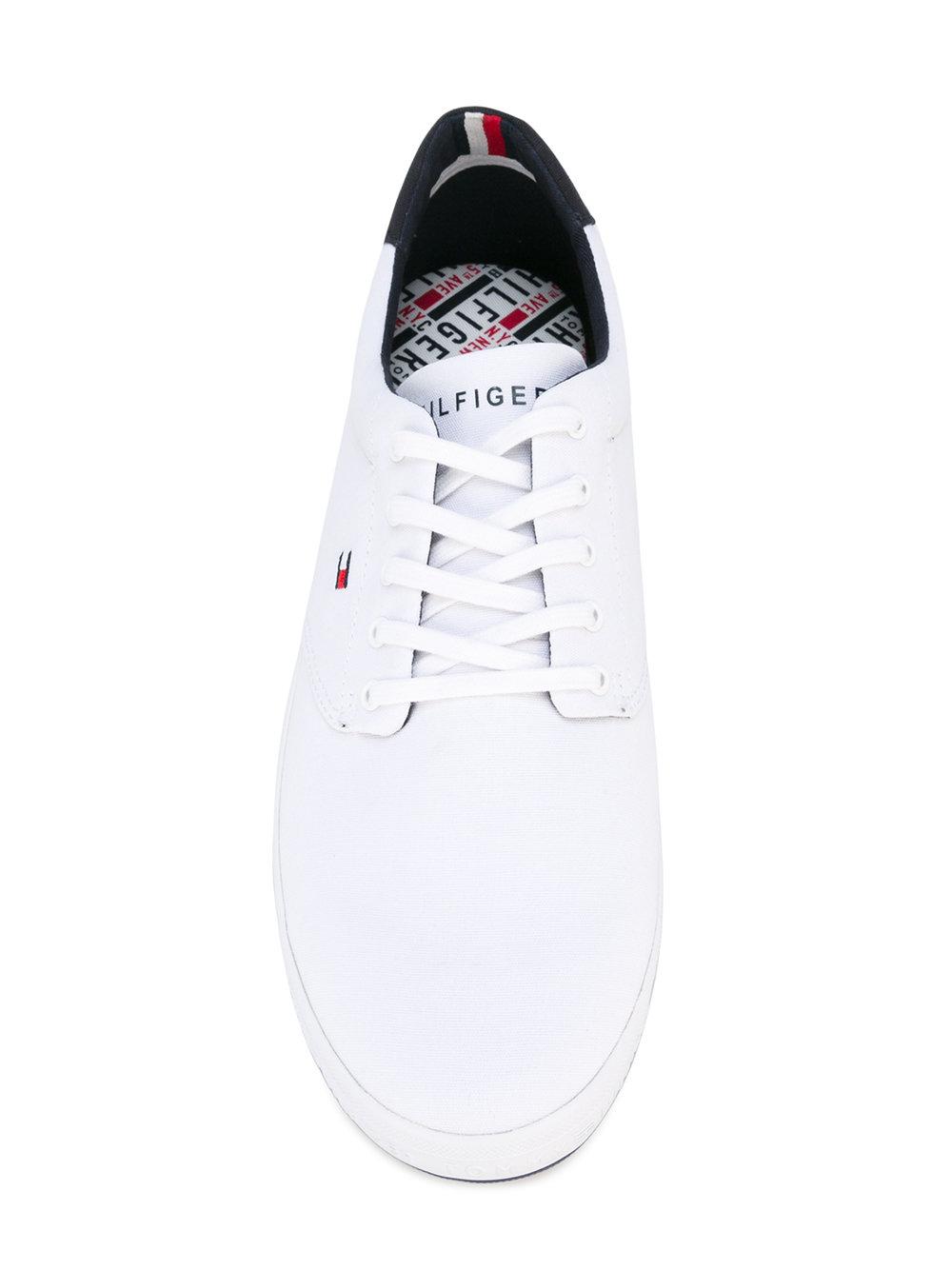 Tommy Hilfiger Rubber Classic Tennis Shoes in White for Men Lyst