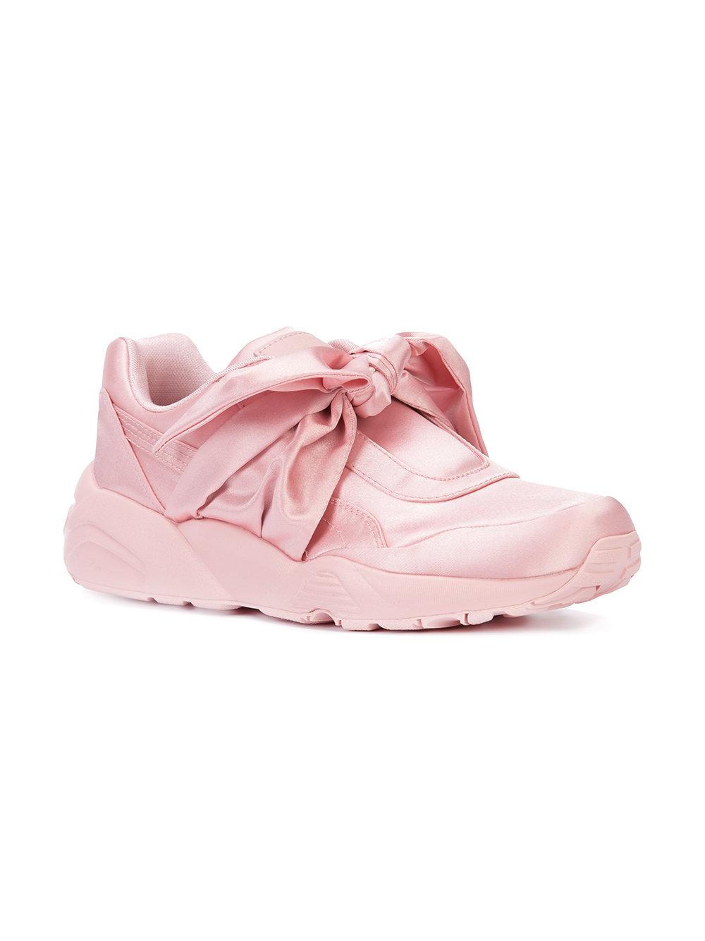 Puma Rubber Fenty X Rihanna Satin Bow Sneakers In Pink Purple Pink Lyst
