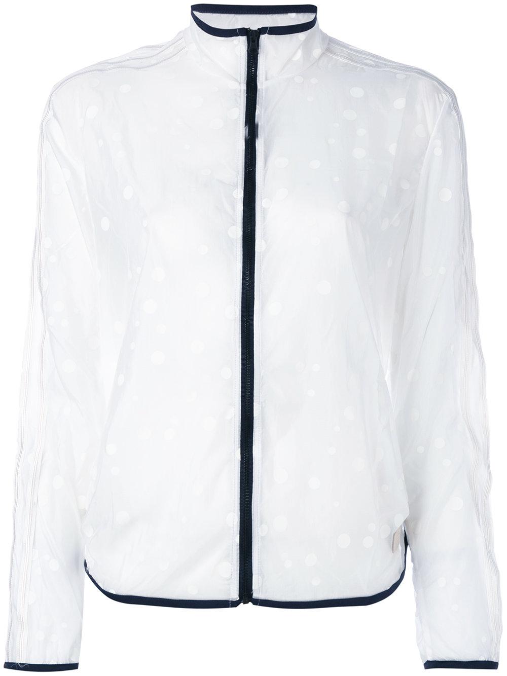 adidas Originals Transparent Polka Dot Track Jacket in White | Lyst