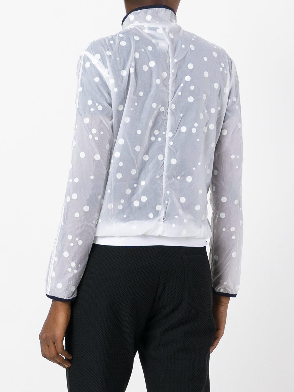adidas Originals Transparent Polka Dot Track Jacket in White | Lyst