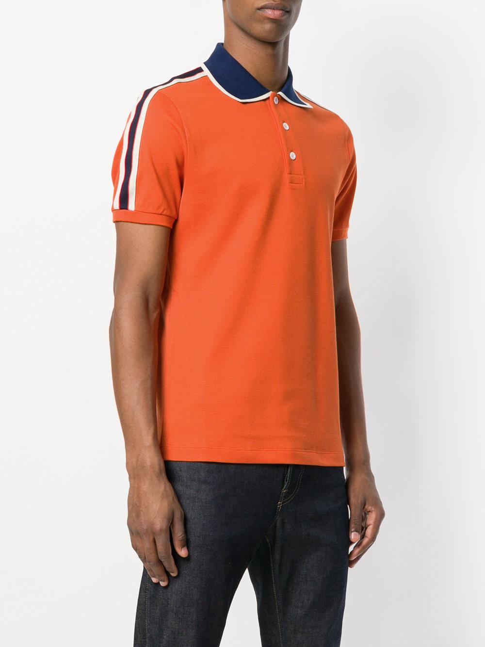 orange gucci polo