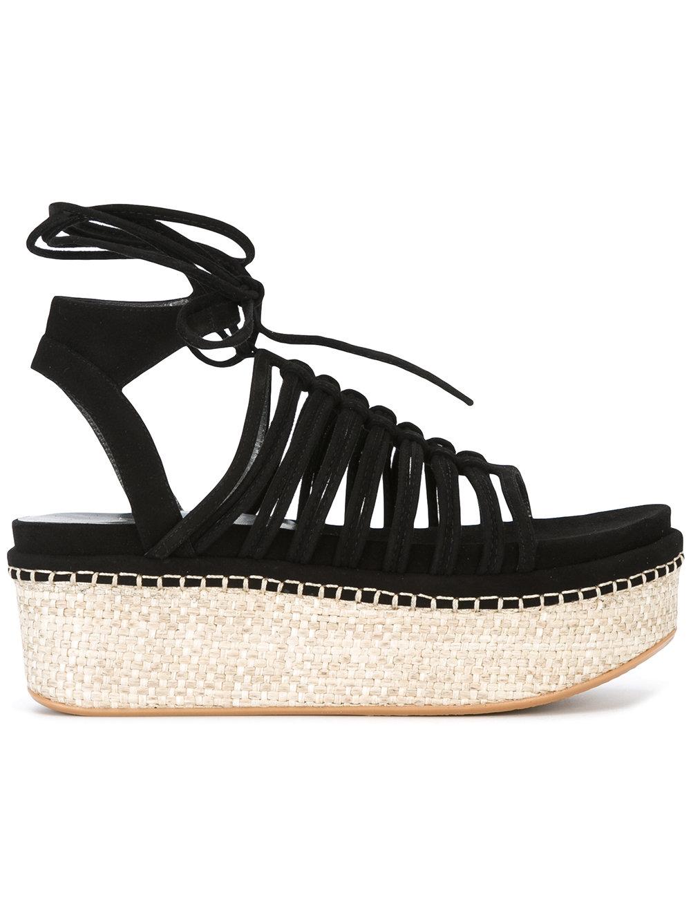 Lyst - Stuart Weitzman - Knotted Platform Sandals - Women - Leather ...