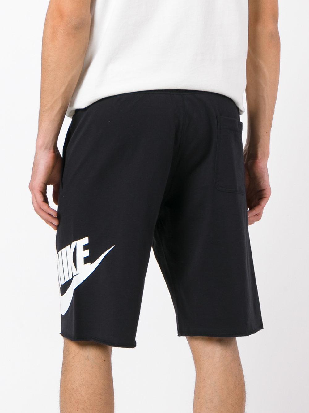 Nike Cotton Sportswear Shorts in Black for Men - Lyst