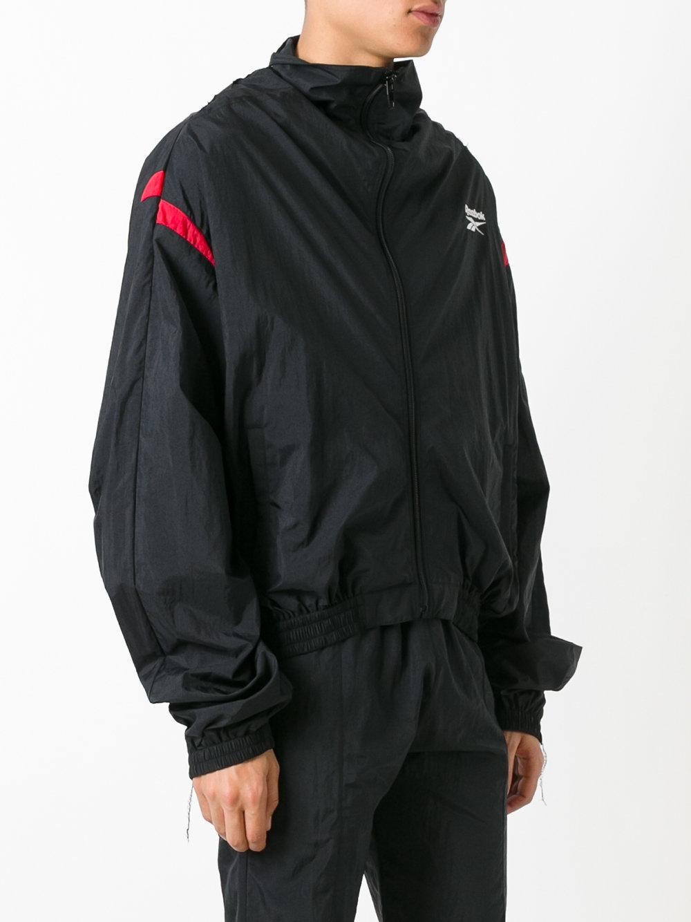 Vetements ' X Reebok' Reworked Track Jacket in Black for Men | Lyst