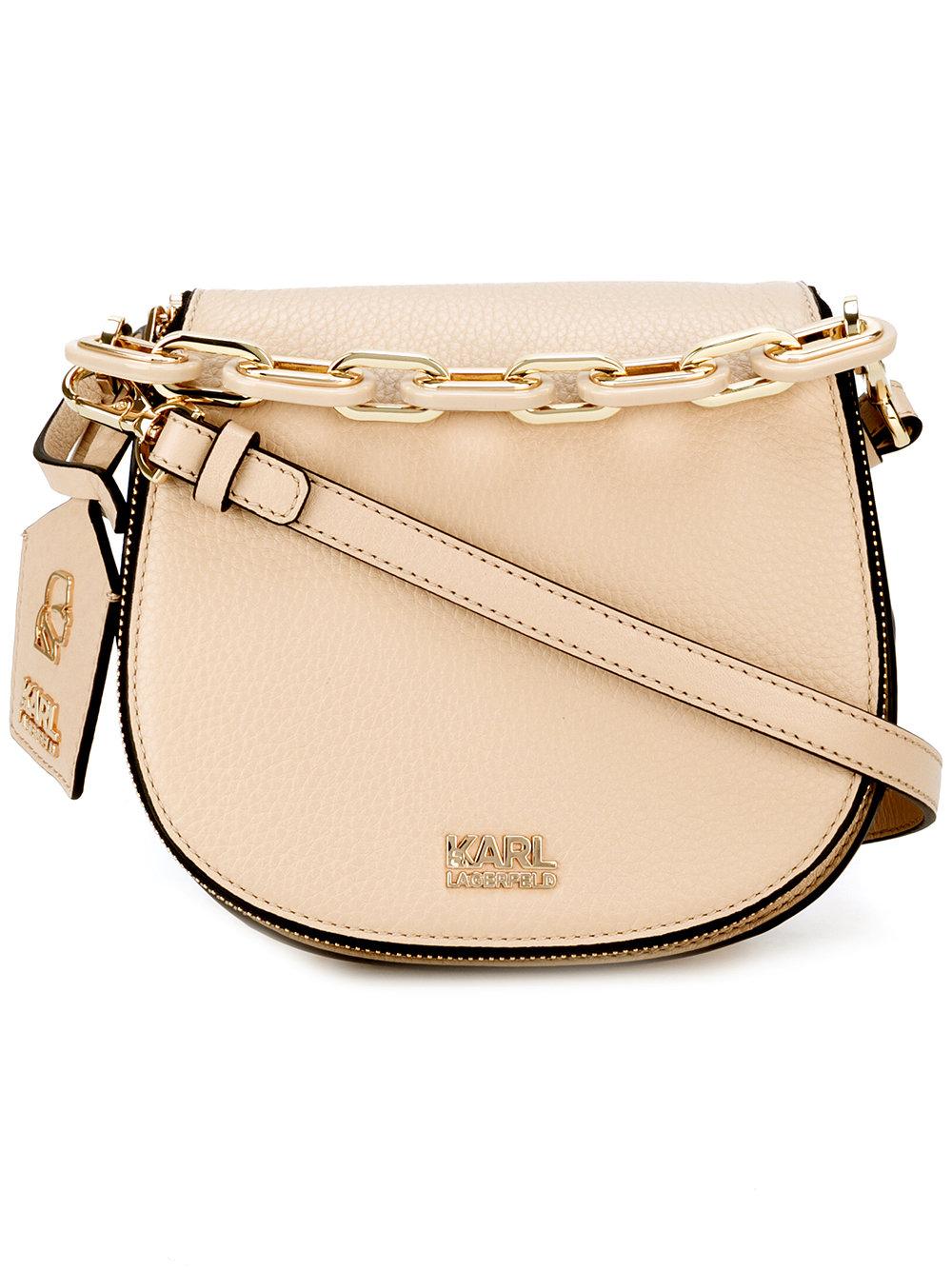 Lyst Karl Lagerfeld Logo Plaque Crossbody Bag