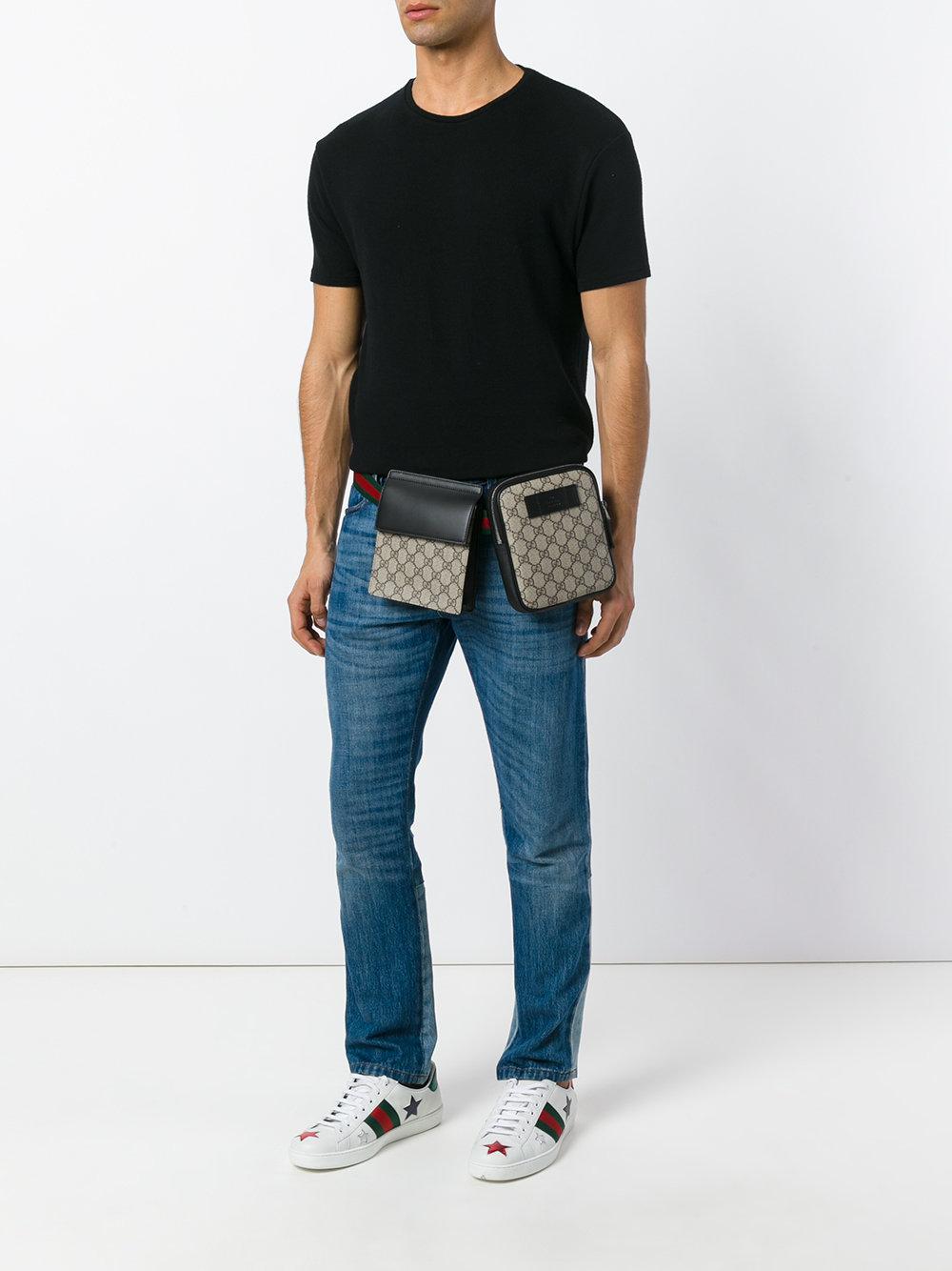 gucci two pouch belt bag