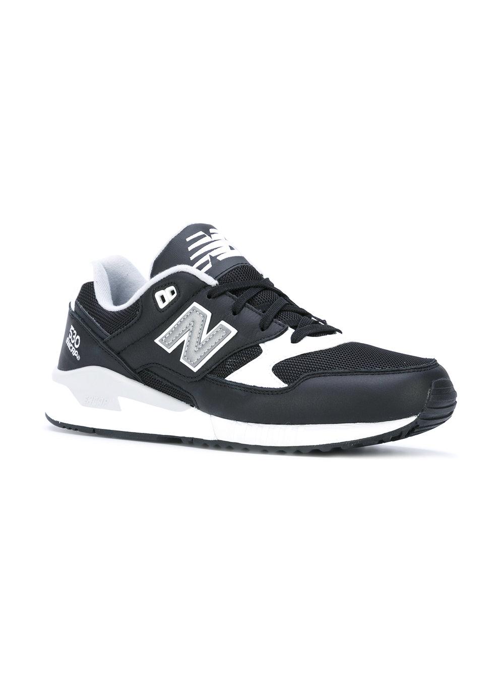New Balance 530 Leather Sneakers in Black for Men - Lyst