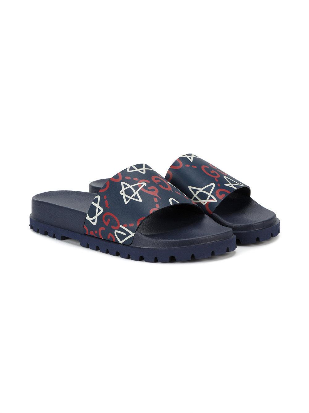 gucci slides with stars