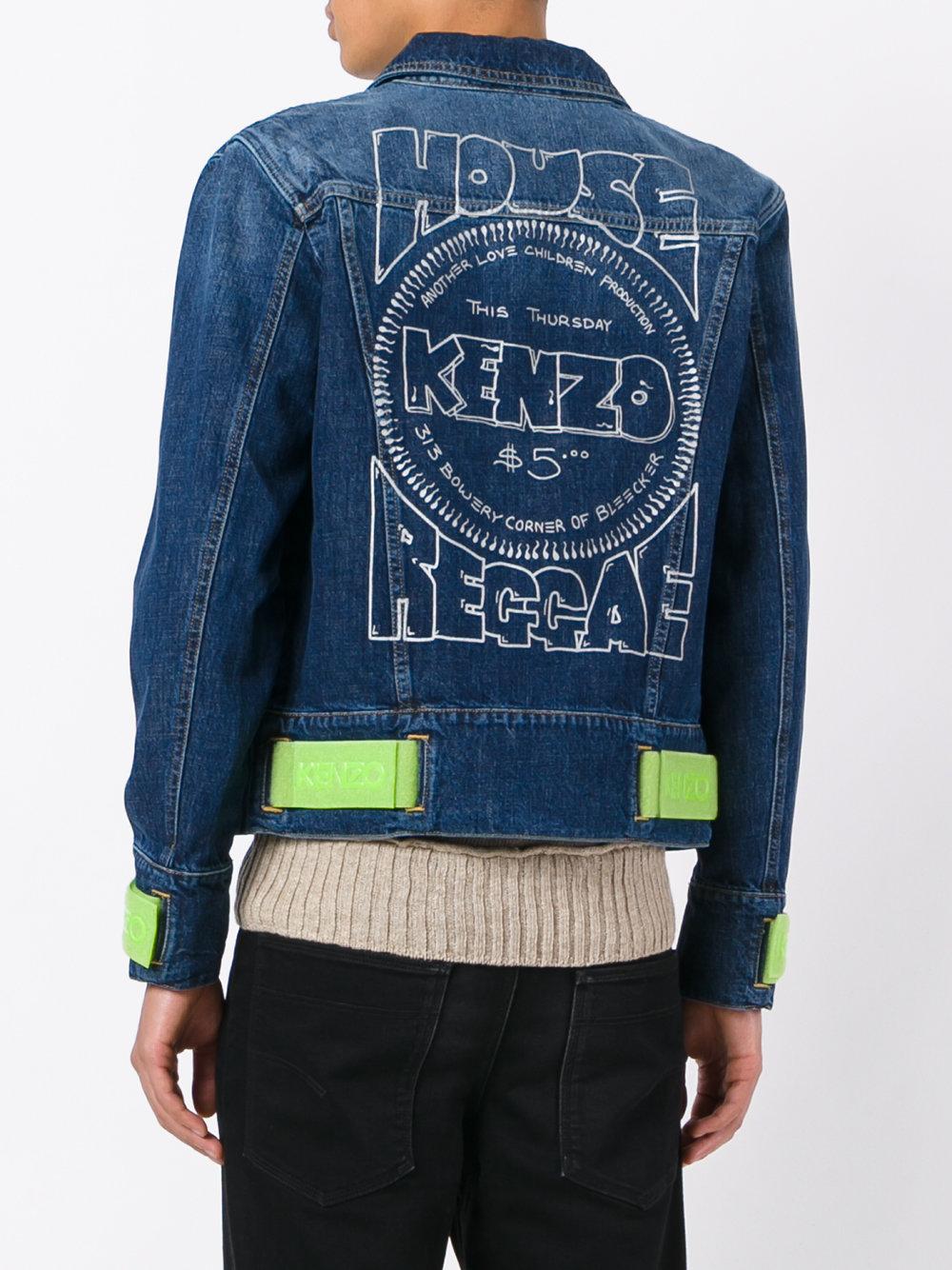 KENZO 'house Reggae' Denim Jacket in Blue for Men Lyst