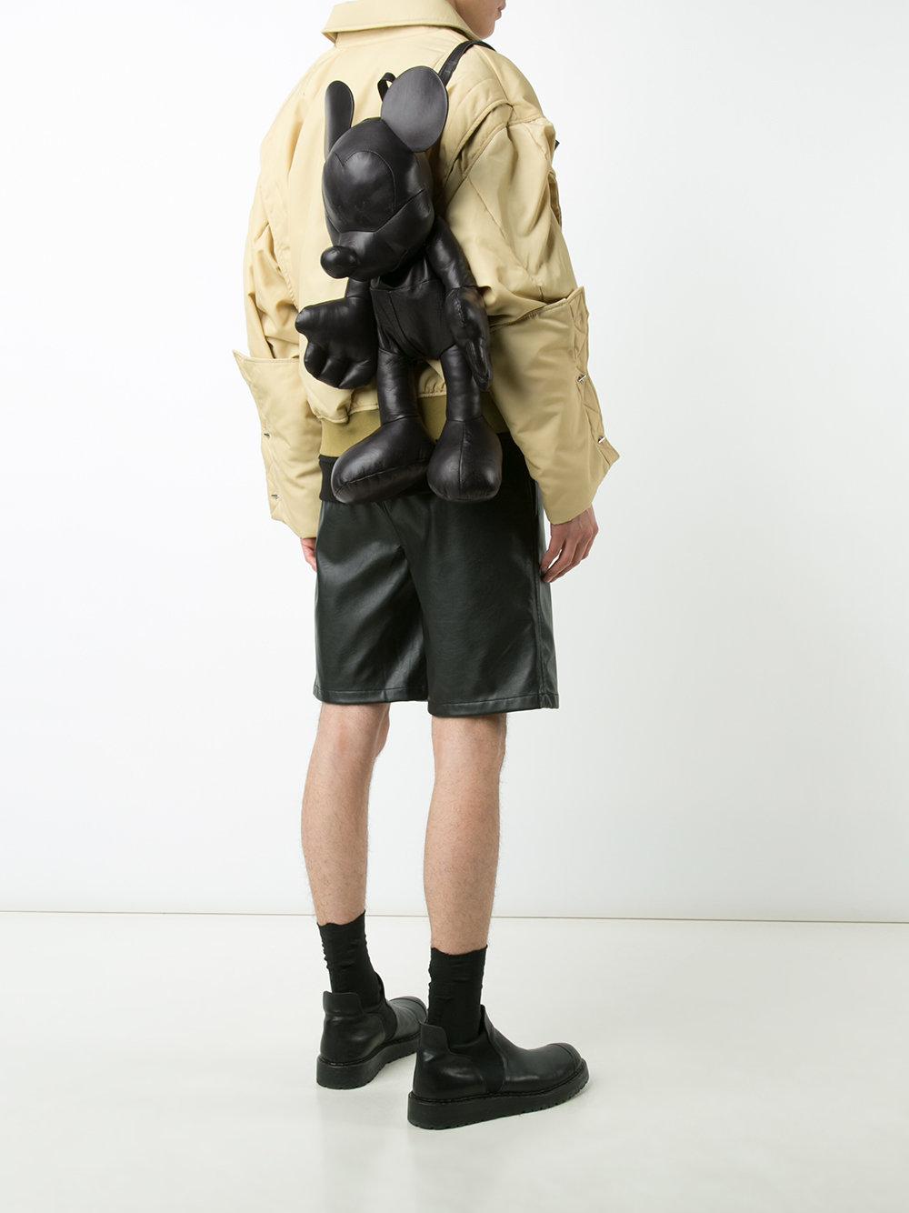 Christopher Raeburn x Disney Black Minnie Mouse Leather Backpack