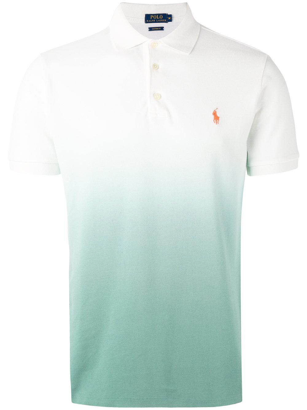 Polo Ralph Lauren Gradient Polo Shirt in White for Men | Lyst