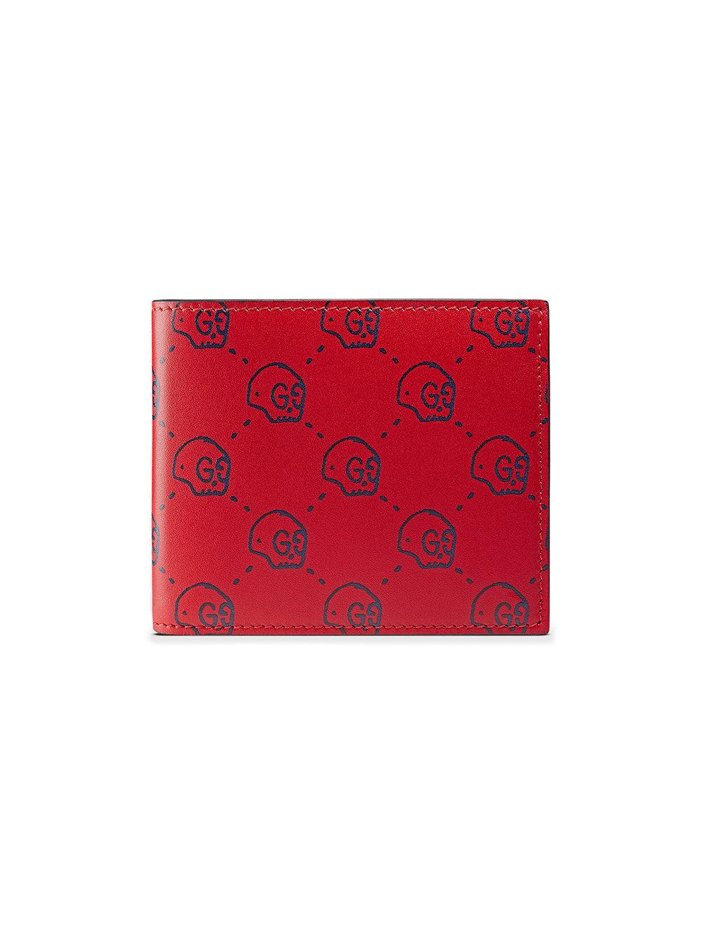 Gucci Ghost Wallet in Red for Men Lyst