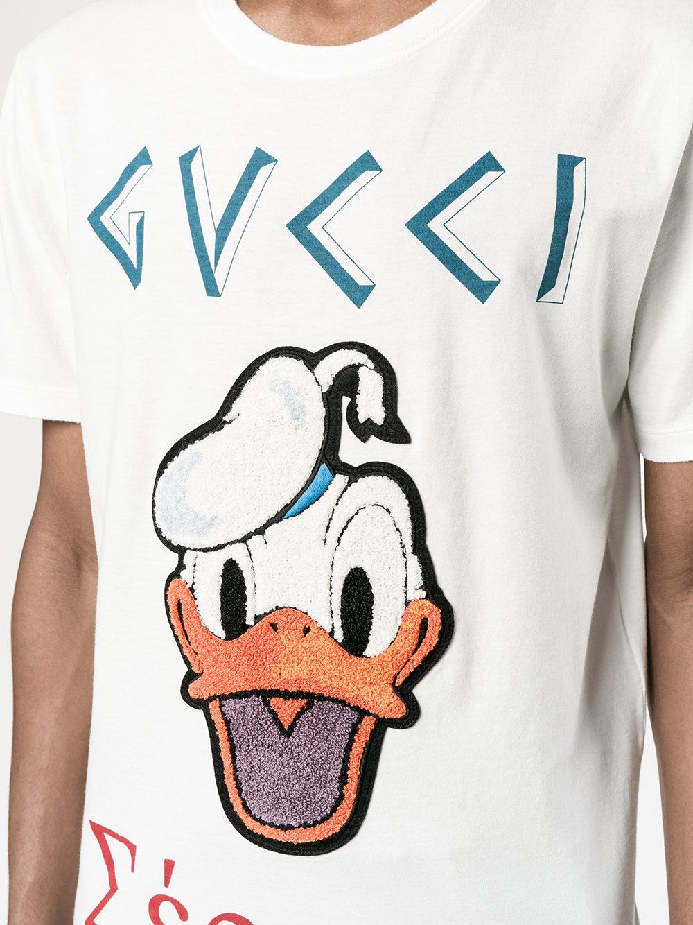 t shirt donald duck gucci