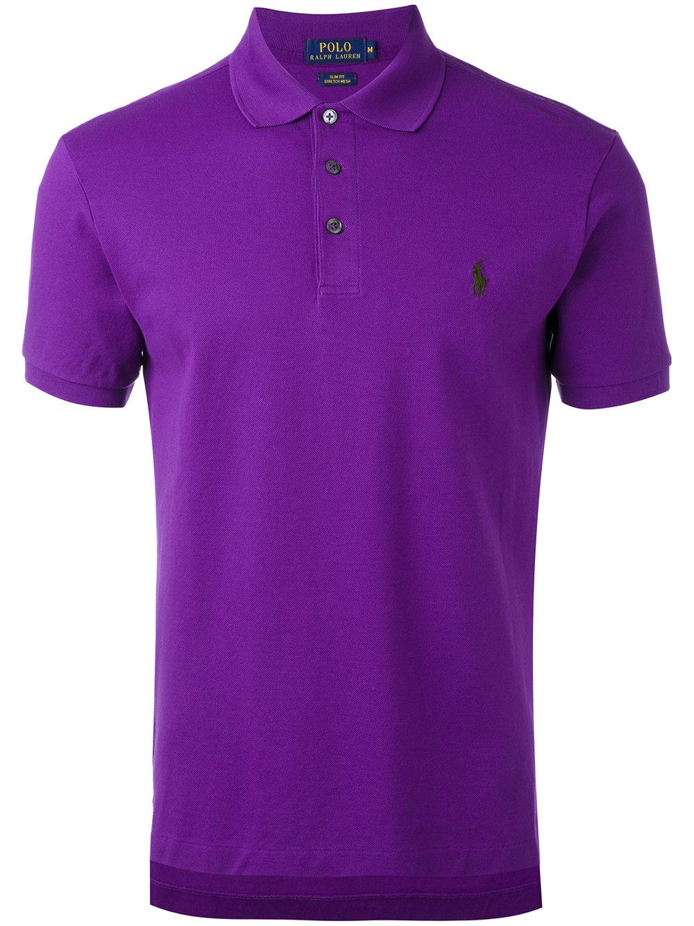 Polo Ralph Lauren Cotton Classic Polo Shirt in Pink/Purple (Purple) for ...