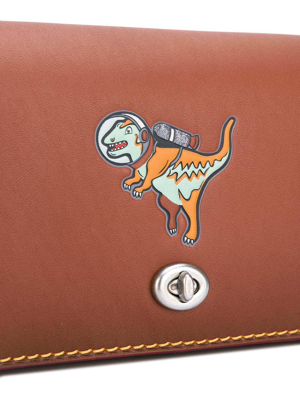 COACH Leather Dinosaur Crossbody Bag in Brown Lyst