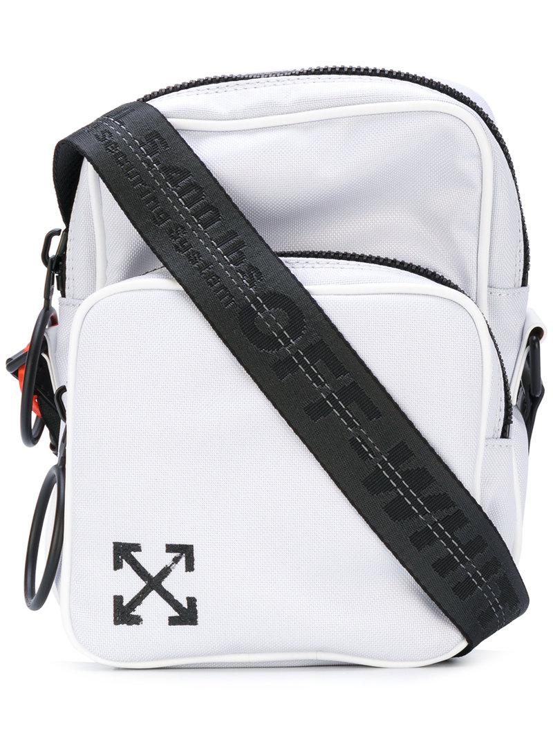 OffWhite c/o Virgil Abloh Cotton Arrows Crossbody Bag in White for Men