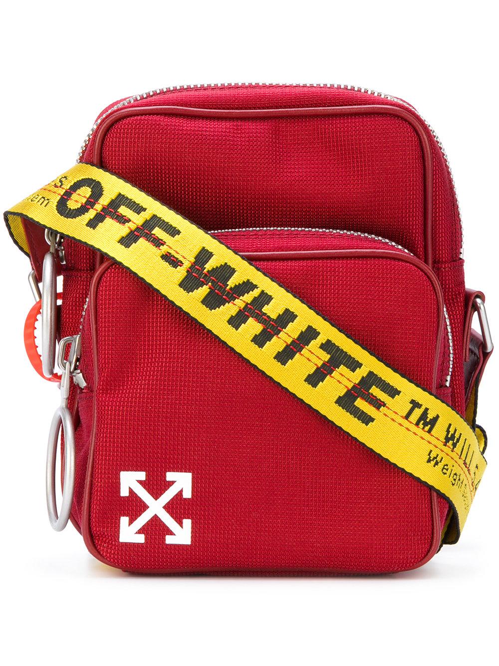 Off-White c/o Virgil Abloh Arrows Crossbody Bag in Red for Men | Lyst
