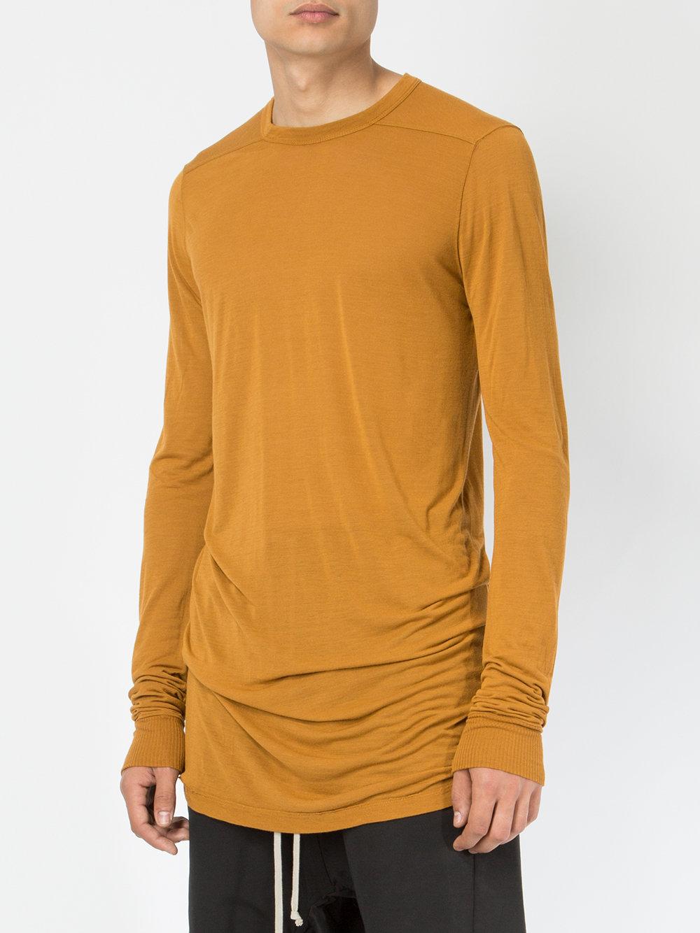 Lyst - Rick Owens Long Sleeve T-shirt for Men